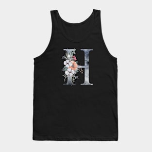 Floral Monogram H Tank Top